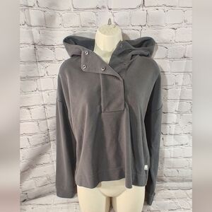 Vuori Bayview Grey Thermal Hoodie S